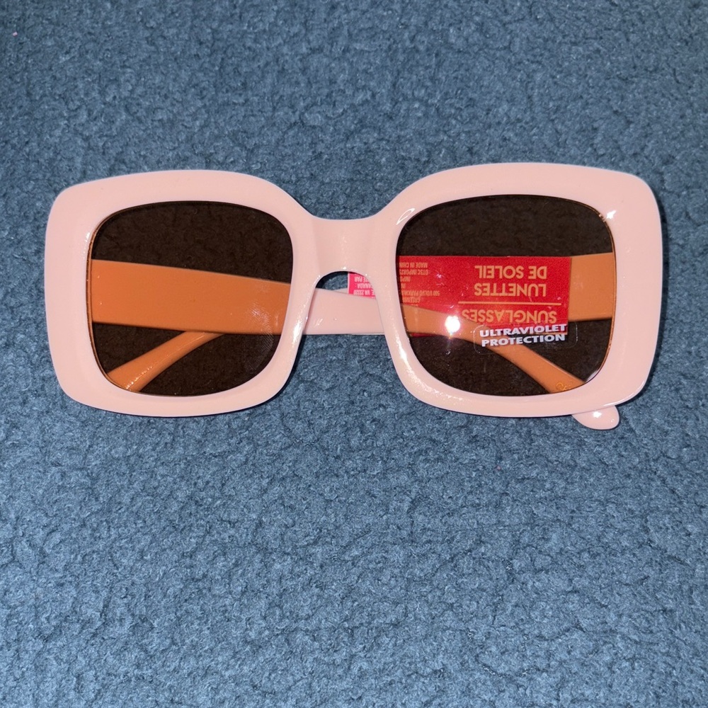 Pink Square Sunglasses
